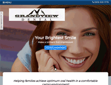Tablet Screenshot of grandviewdentalcolorado.com